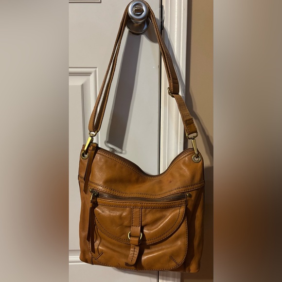 Fossil Tan Leather Women's Messenger Bag - Picture 3 of 16